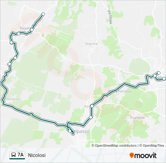 7A Bus Line Map