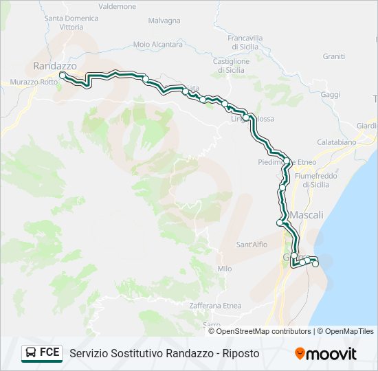 FCE Bus Line Map