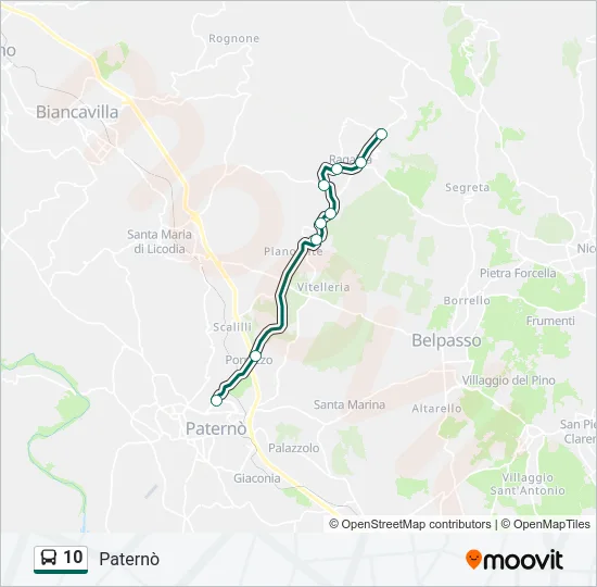 10 Bus Line Map