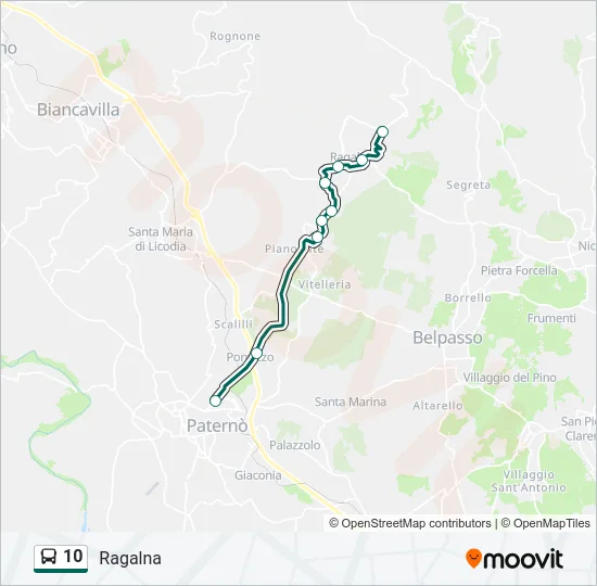 10 Bus Line Map