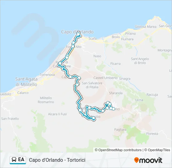 EA Bus Line Map