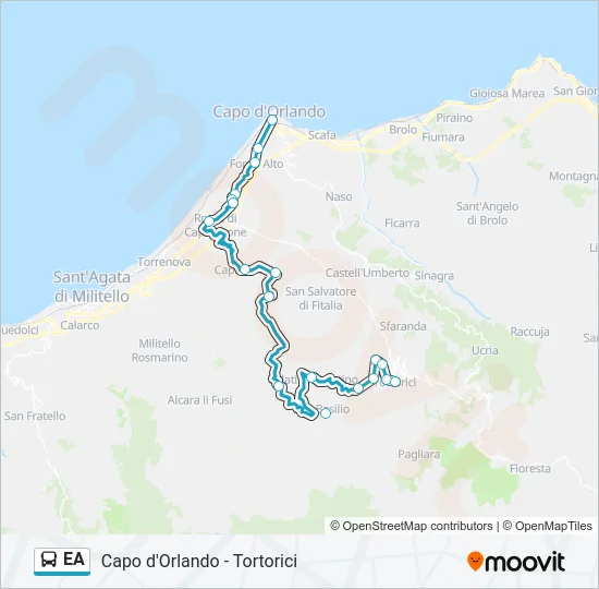 EA Bus Line Map