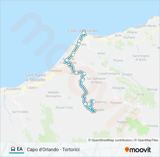 EA Bus Line Map