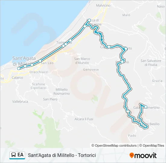 EA Bus Line Map