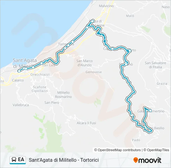 EA Bus Line Map