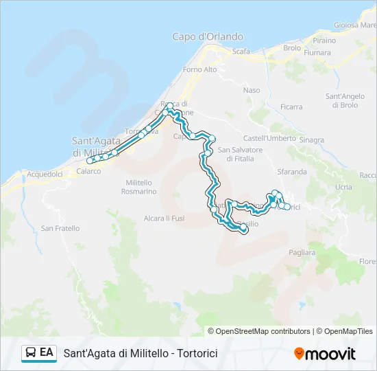 EA Bus Line Map