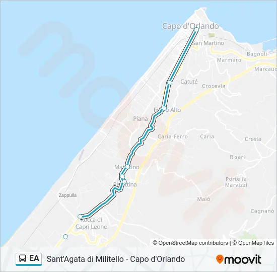 EA Bus Line Map