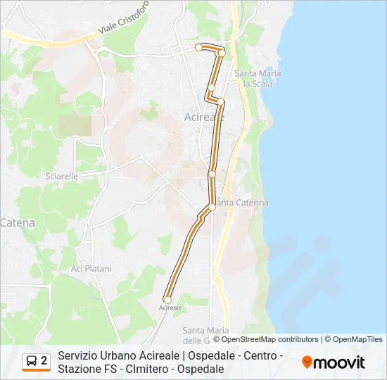 2 Bus Line Map