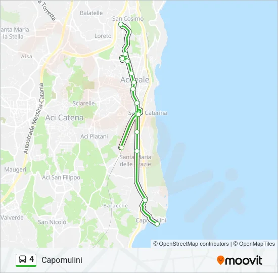 4 Bus Line Map