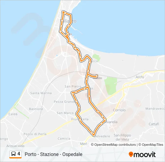 4 Bus Line Map