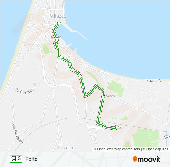 5 Bus Line Map