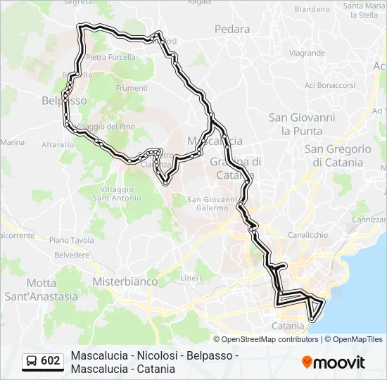 602 Bus Line Map