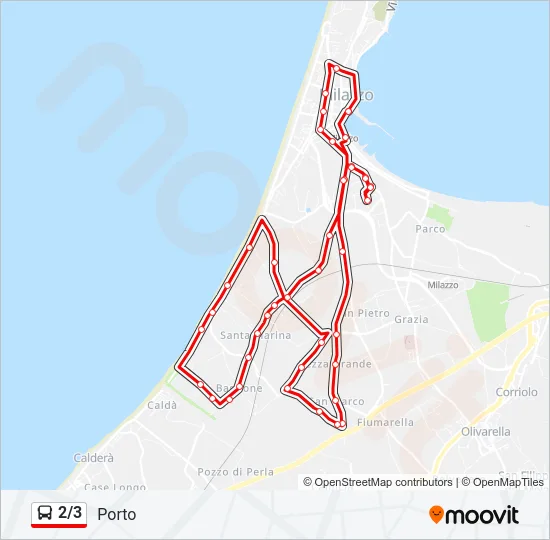 2/3 Bus Line Map