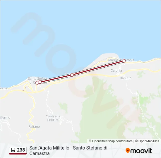 238 Bus Line Map