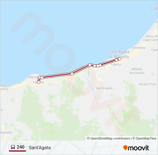 240 Bus Line Map
