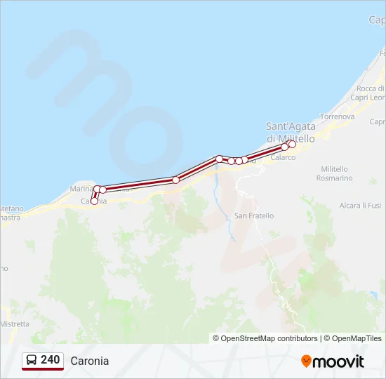 240 Bus Line Map