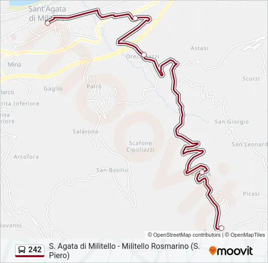242 Bus Line Map