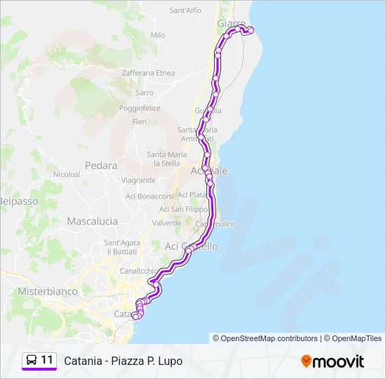 11 Bus Line Map