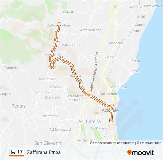 17 Bus Line Map