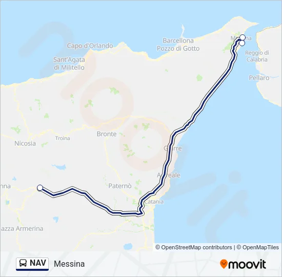 NAV Bus Line Map