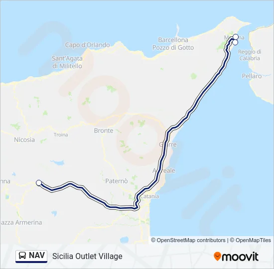 NAV Bus Line Map