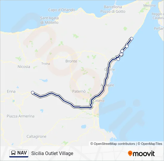 NAV Bus Line Map