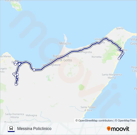 Percorso linea bus MAGISTRO