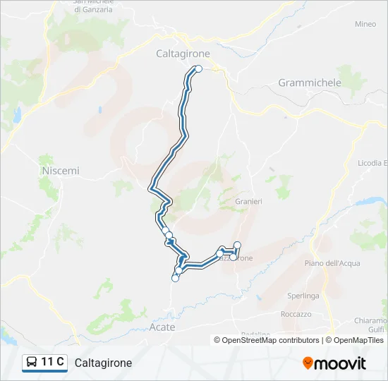 Percorso linea bus 11 C
