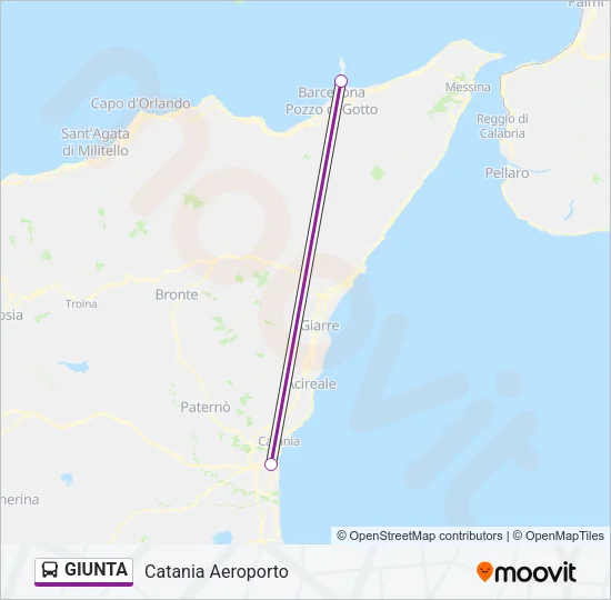 GIUNTA Bus Line Map