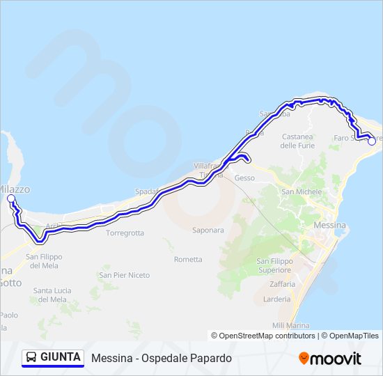 GIUNTA bus Line Map