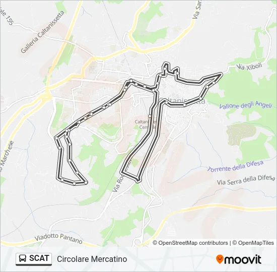 SCAT Bus Line Map