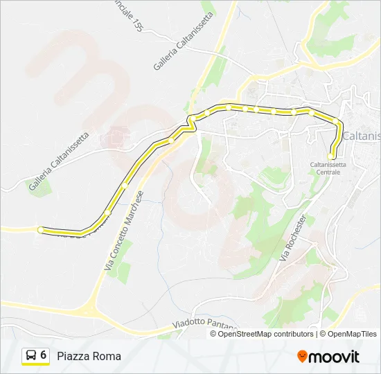 6 Bus Line Map