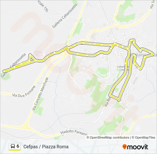 6 Bus Line Map