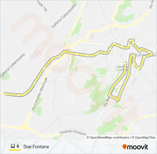 6 Bus Line Map