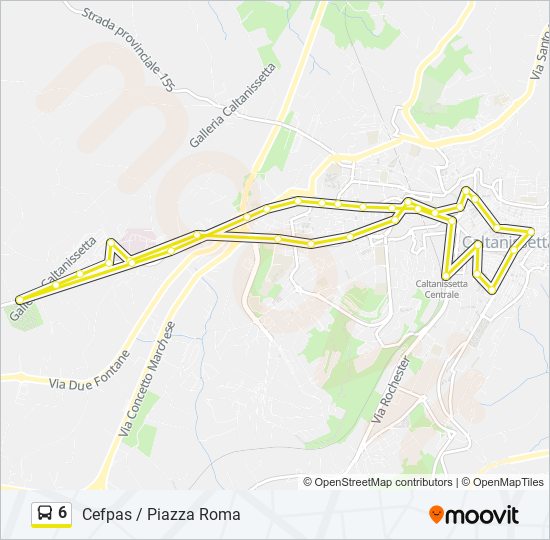 6 bus Line Map