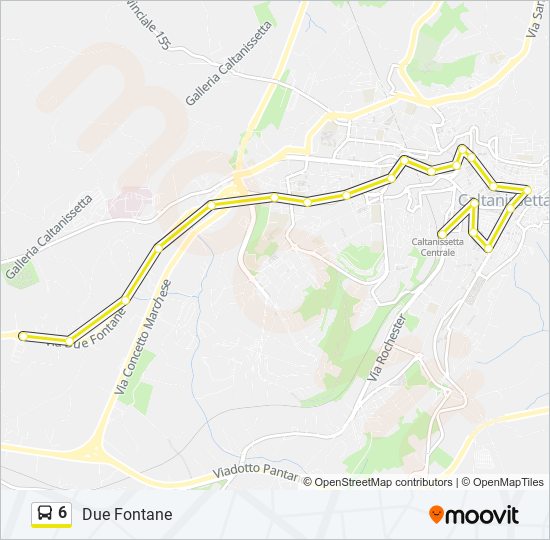 6 bus Line Map