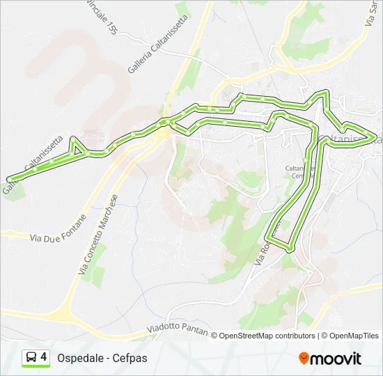4 Bus Line Map