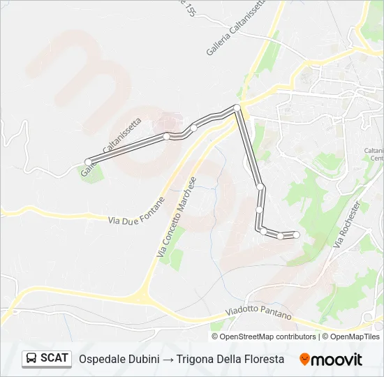 SCAT Bus Line Map