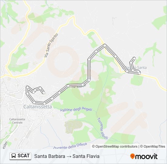 SCAT bus Line Map