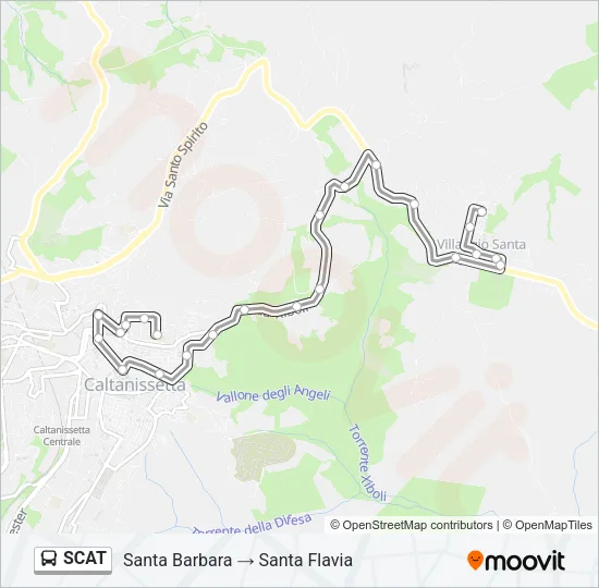 SCAT Bus Line Map