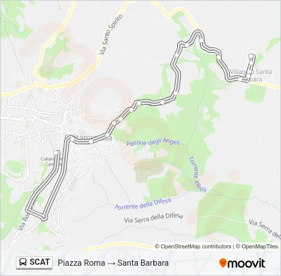 SCAT Bus Line Map