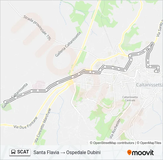 SCAT Bus Line Map