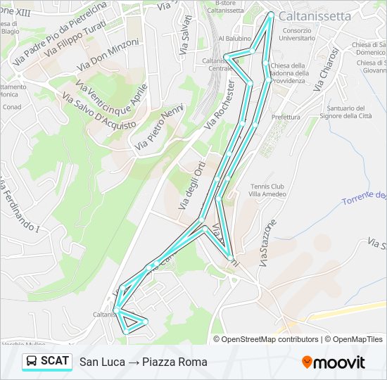 SCAT bus Line Map