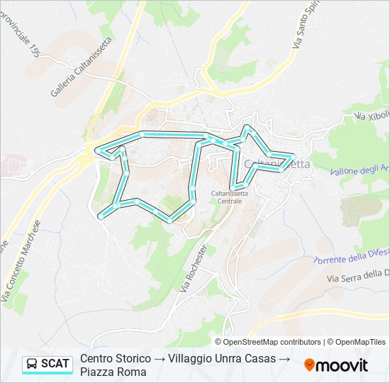 SCAT bus Line Map