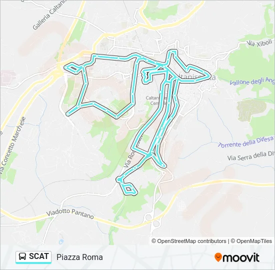SCAT Bus Line Map