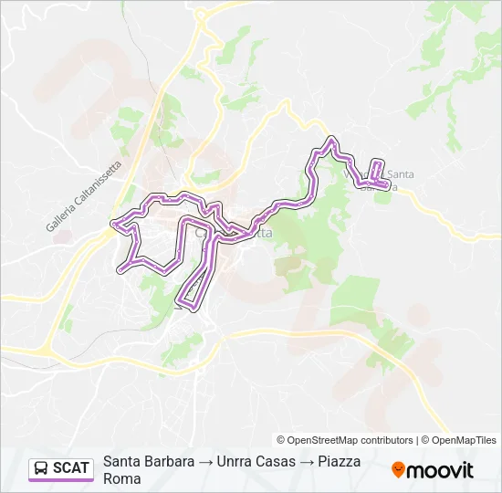 SCAT Bus Line Map