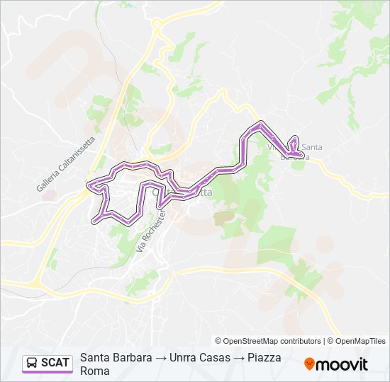 SCAT bus Line Map