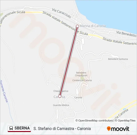 SBERNA Bus Line Map