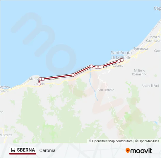 SBERNA Bus Line Map