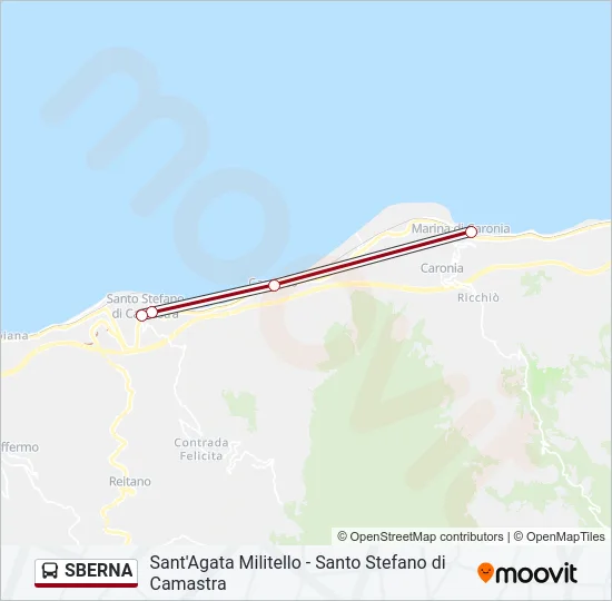 SBERNA Bus Line Map